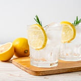 lemon drink with garnish